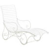 GARTENLIEGE Aurelle weiß - Weiß, Metall (58/101/140cm) - TPFGarden