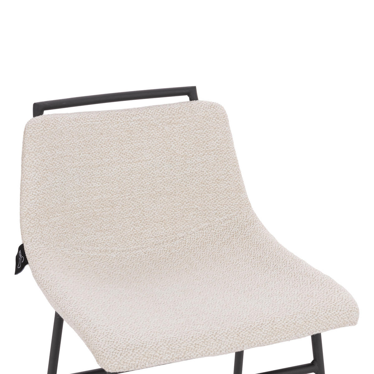 BARHOCKER CAMILLE 2er Set Boucle Weiß - Weiß, Textil (44/91/50cm) - SVITA