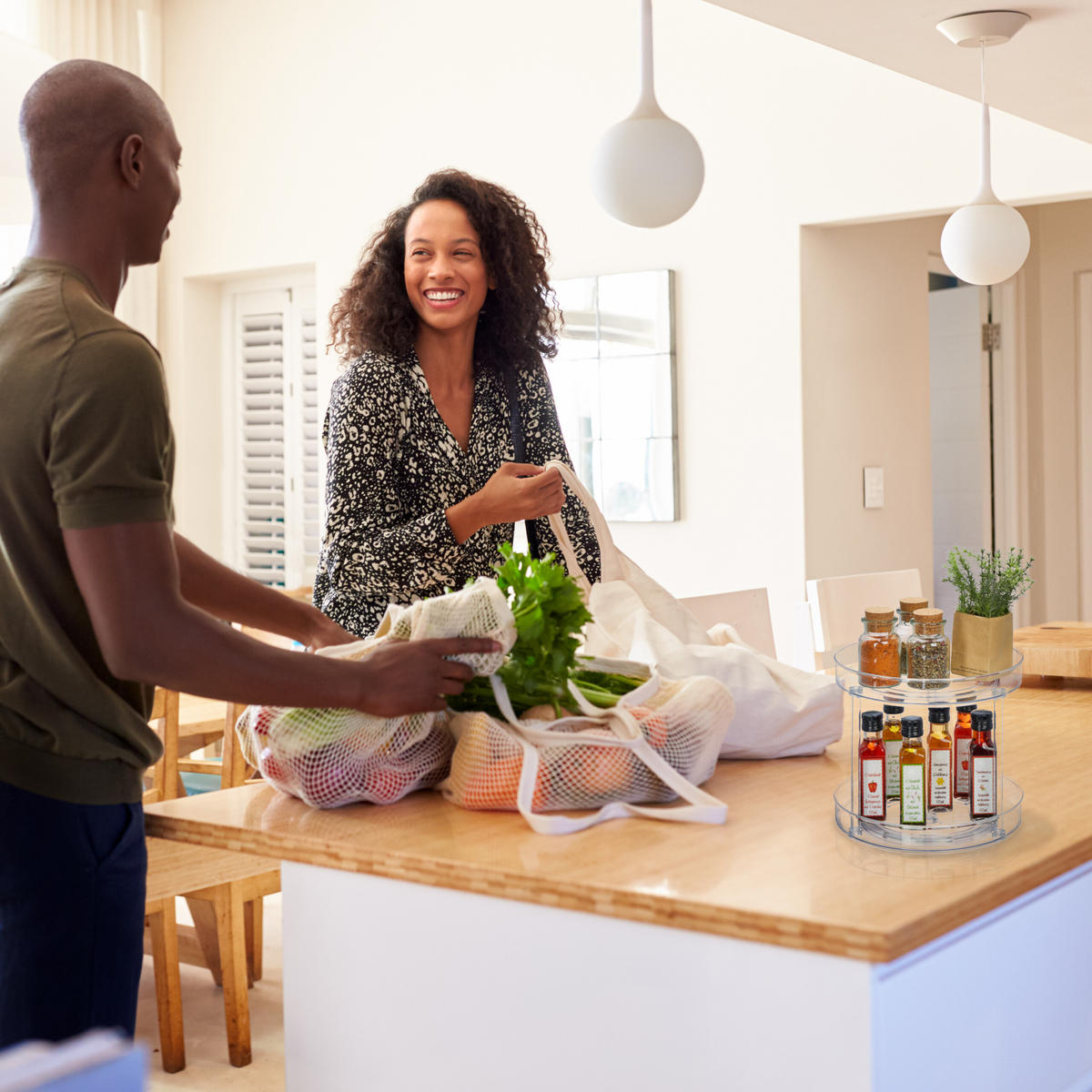 DREHTELLER - Transparent, Kunststoff (27/24/27cm) - Relaxdays