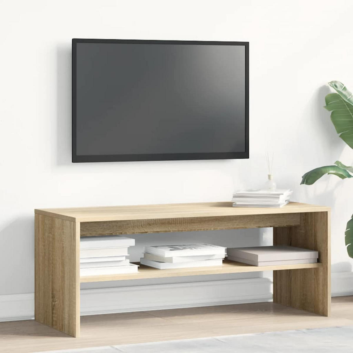 TV-SCHRANK Sonoma-Eiche 100/40/40 Cm Holzwerkstoff - Braun, Holzwerkstoff (40/40/100cm) - vidaXL