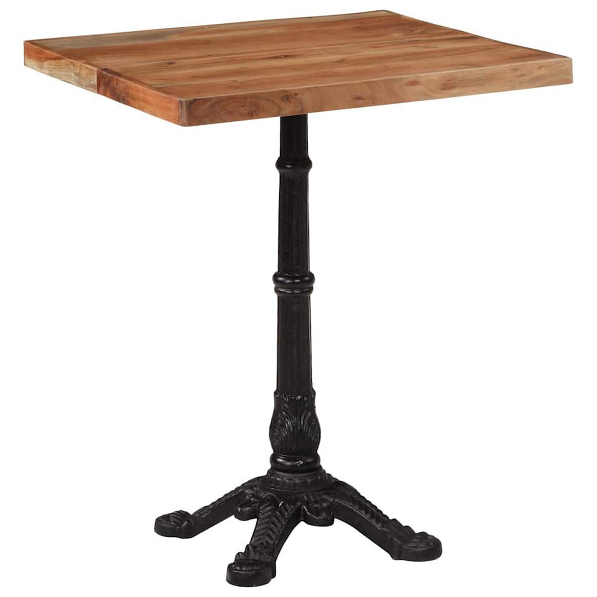 BISTROTISCH Franz 60x60x76 cm Akazie Quadratisch - Dunkelbraun, Holz (60/60/76cm) - DELUKE