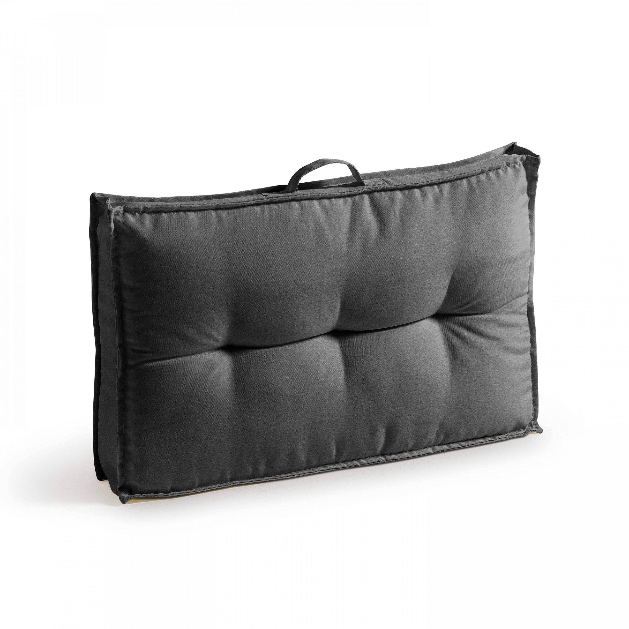 KISSEN, Grau - Grau, Textil (40/12/60cm) - Oviala