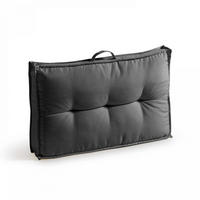 KISSEN, Grau - Grau, Textil (40/12/60cm) - Oviala
