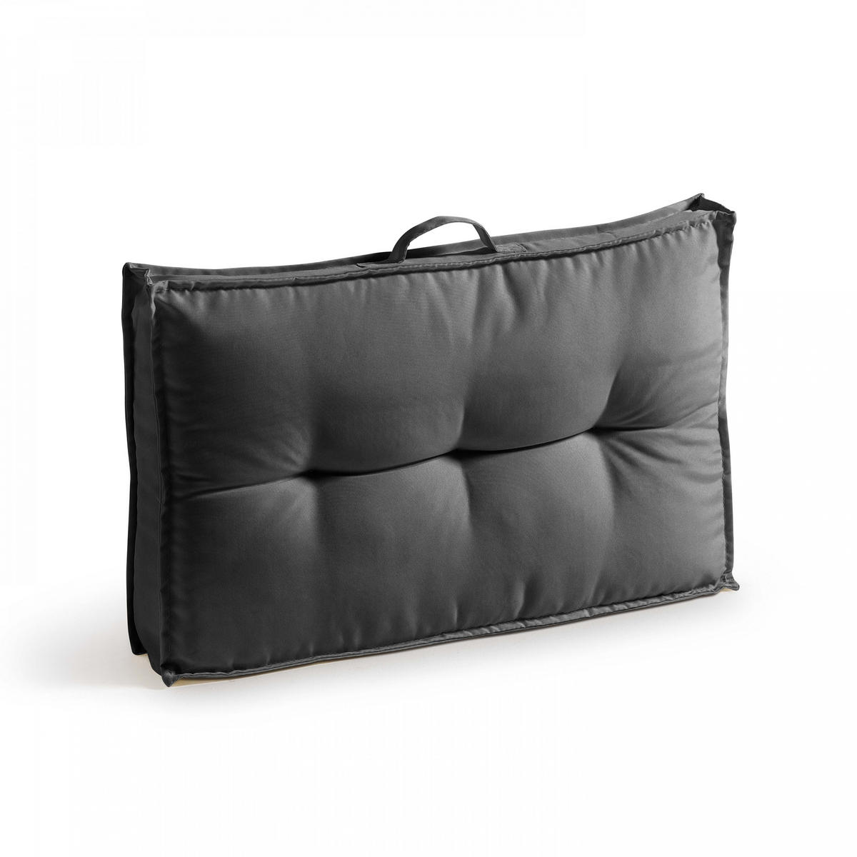 GARTEN-LOUNGESOFA aus Paletten, inkl. Sitzkissen, Grau - Grau, Holz (60/80/60cm) - Oviala
