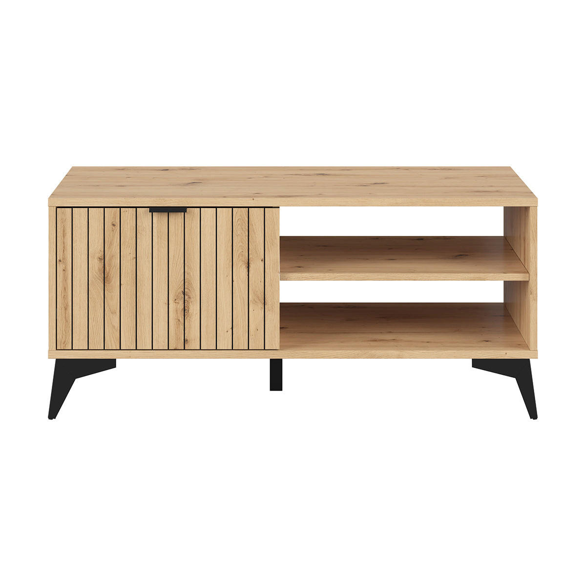 KLUBSKA MIZICA Mao Les hrastovega videza - rjava, leseni material (60/110/50cm) - Petits-meubles
