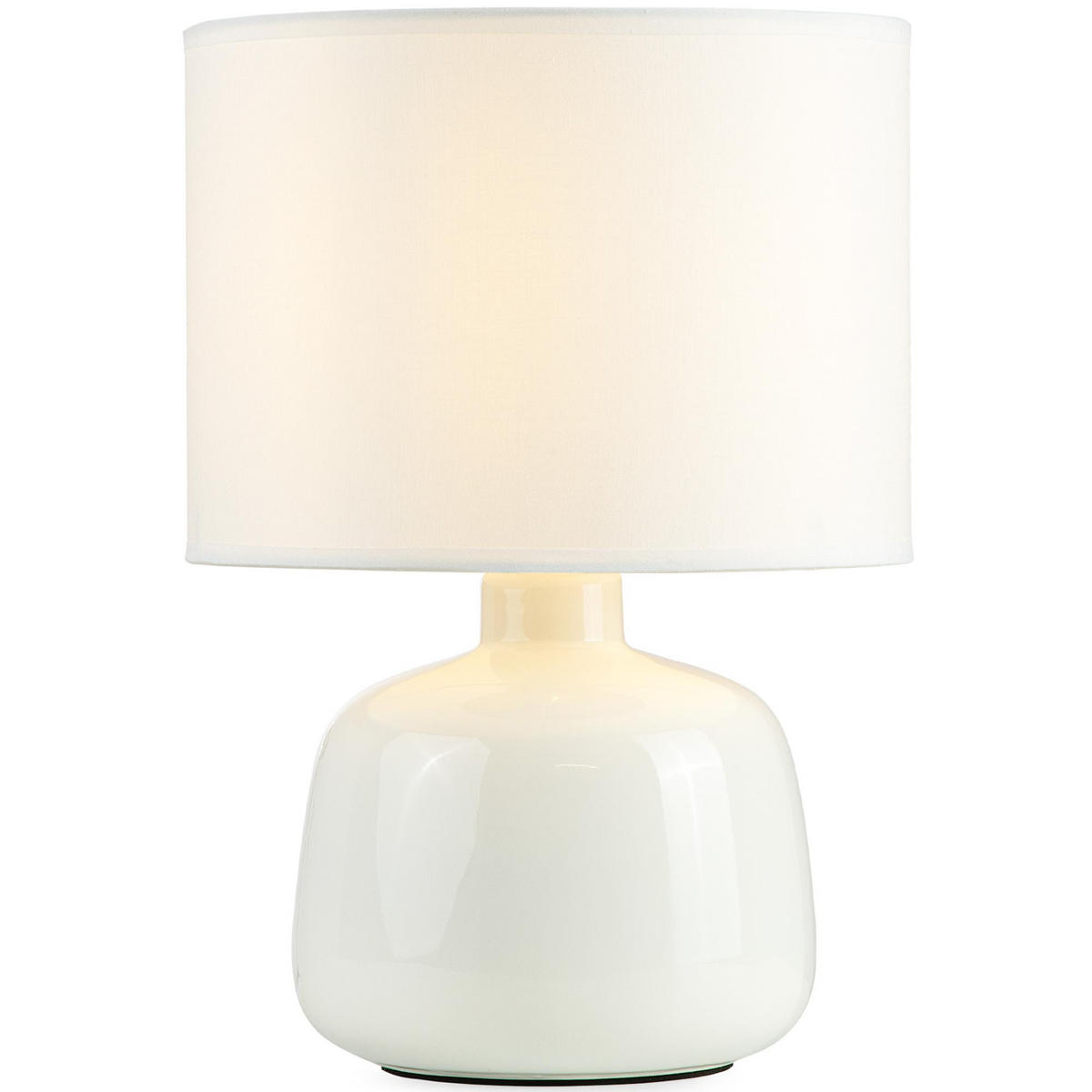 TISCHLAMPE STIVUS 2-er Set, Weiß - Weiß, Textil/Metall (22/22/32cm) - KONSIMO®