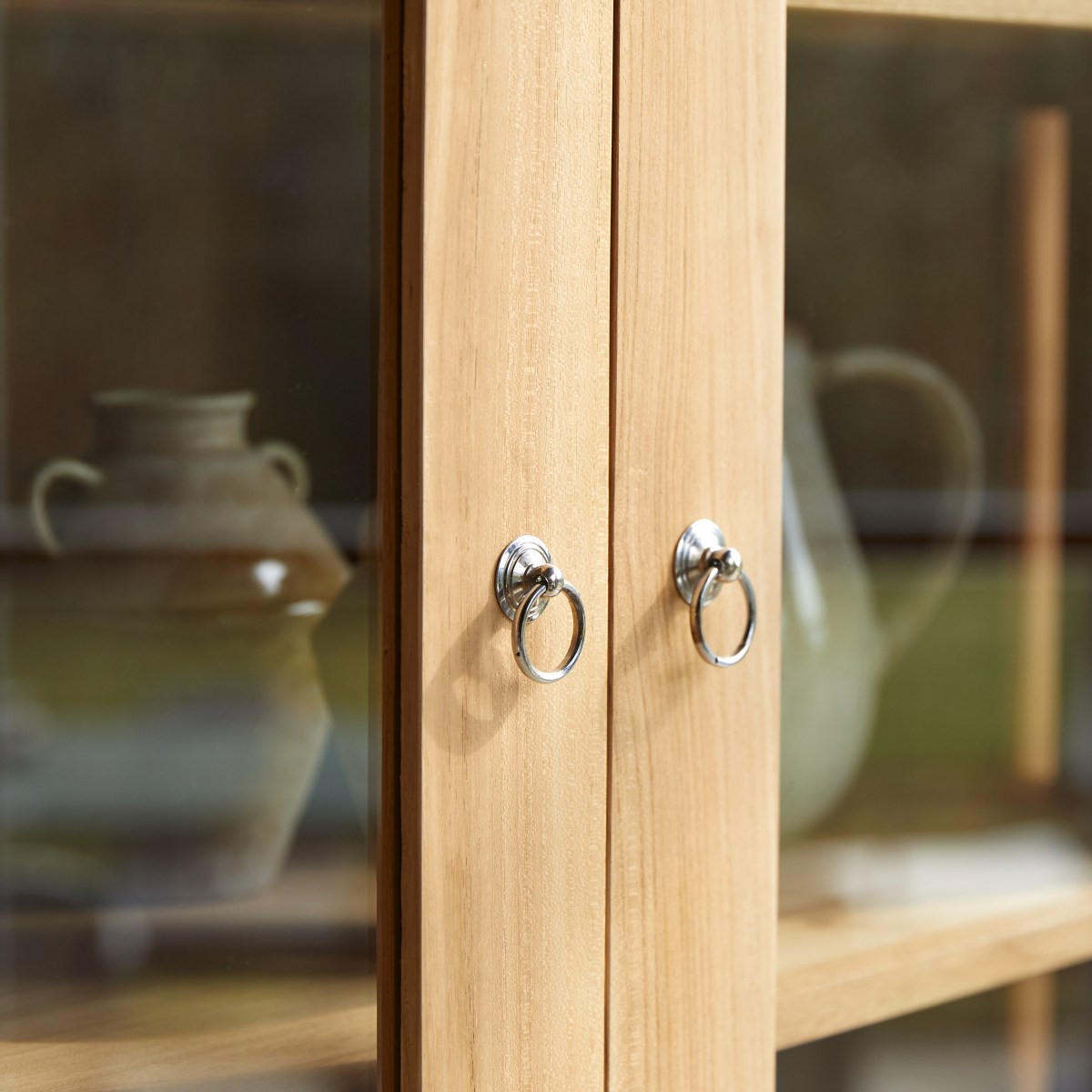 GESCHIRRSCHRANK Eden Natur aus Teak - Naturfarben, Holz (120/190/40cm) - Tikamoon