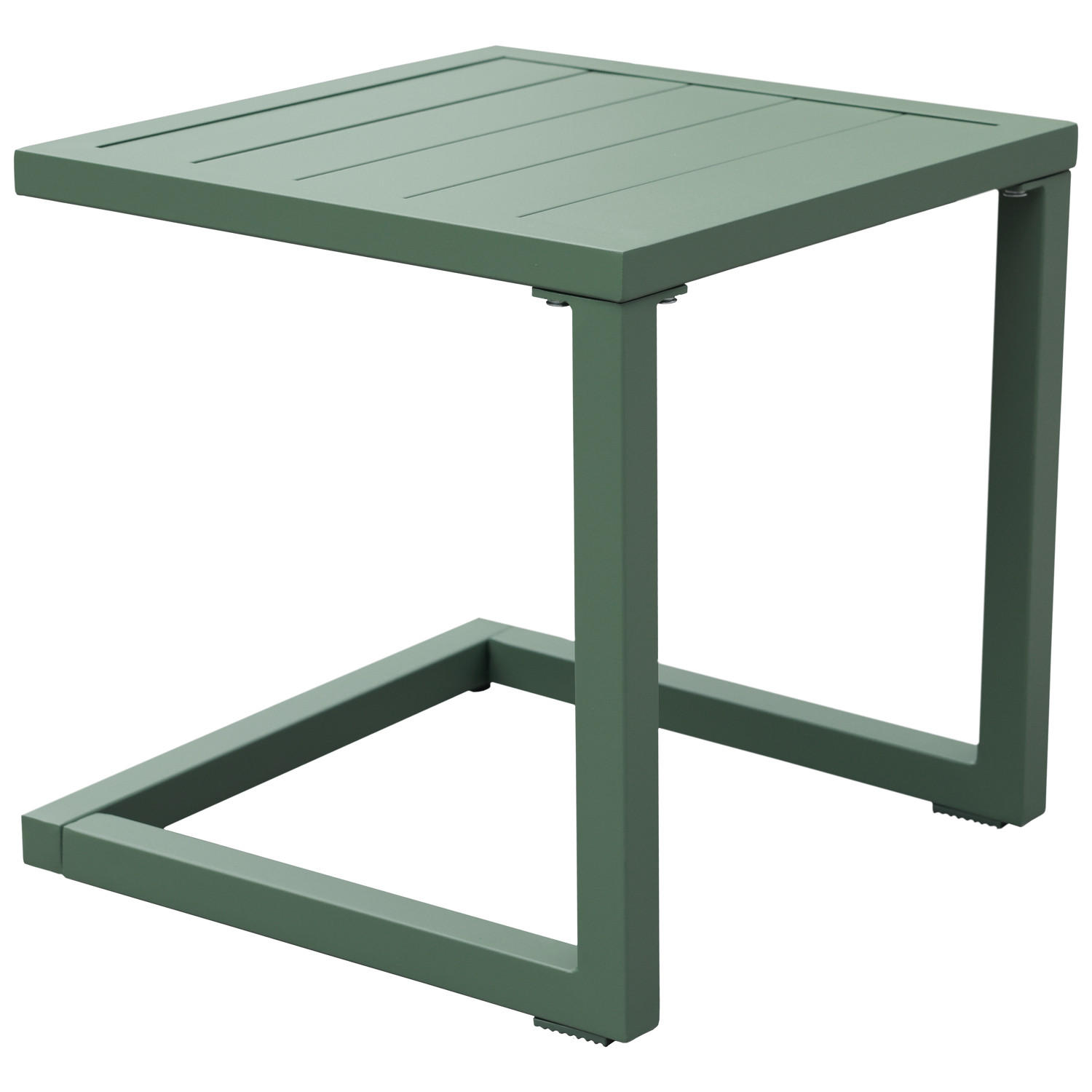 BEISTELLTISCH Barbados Salbeigrün - Grün, Metall (40/40/40cm) - Happy Garden
