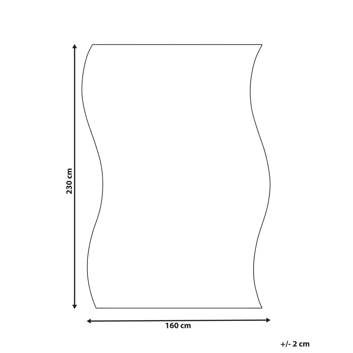 TEPPICH Hellviolett 160/230 cm Tangra - Violett, Kunststoff (160/230cm) - Beliani
