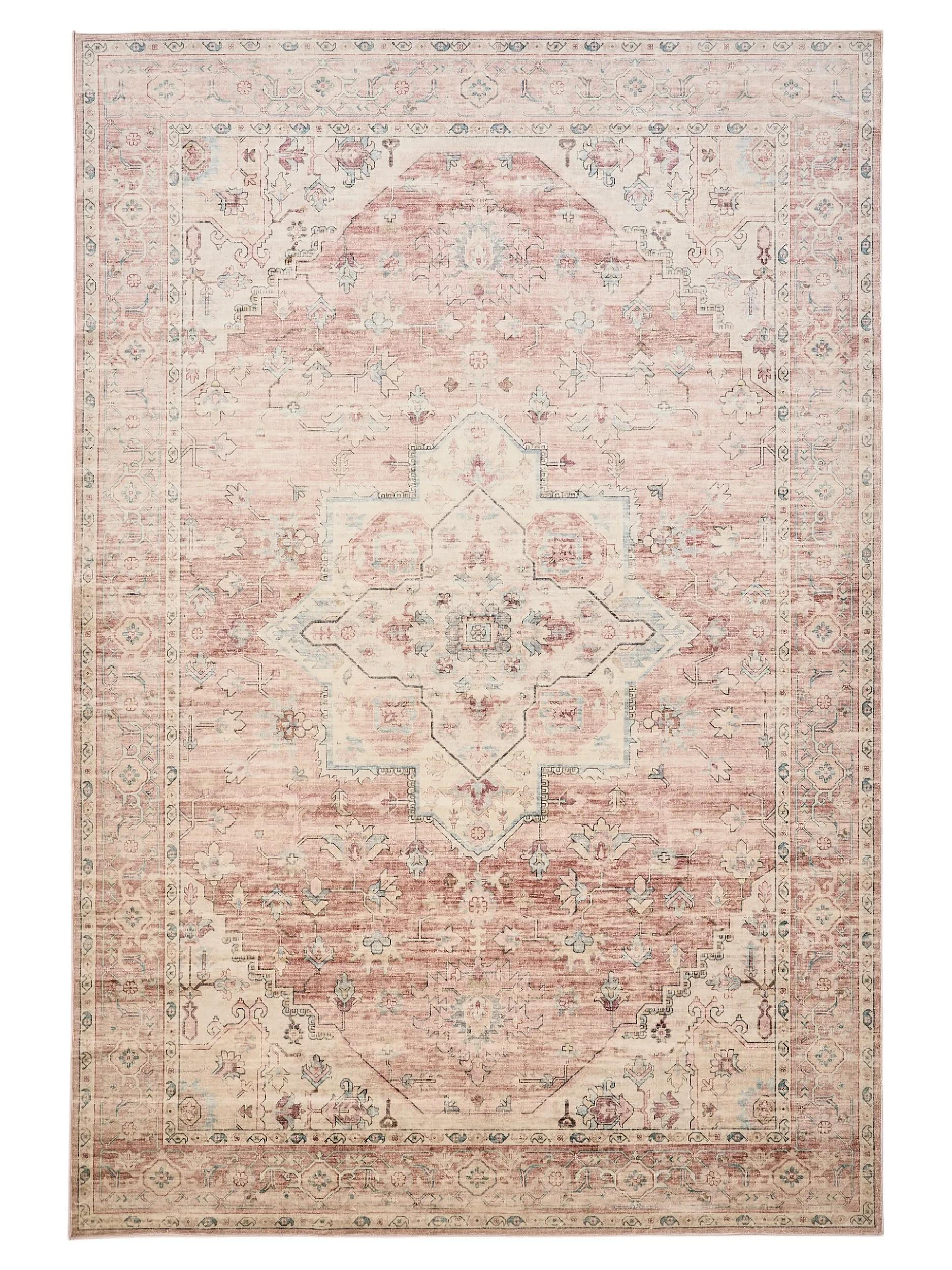 VINTAGE-TEPPICH Miray waschbar 200/300 cm - Rosa, Kunststoff (200/300cm) - benuta Nest