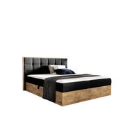 BOXSPRINGBETT BIZON 160x200 Schwarz Faro - H3 - Schwarz, Textil (160/200cm) - AN-Moebel 4u