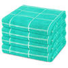 HANDTUCH Sensual Skin Karo 4er-Set - Türkis, Textil (50/100cm) - Ross