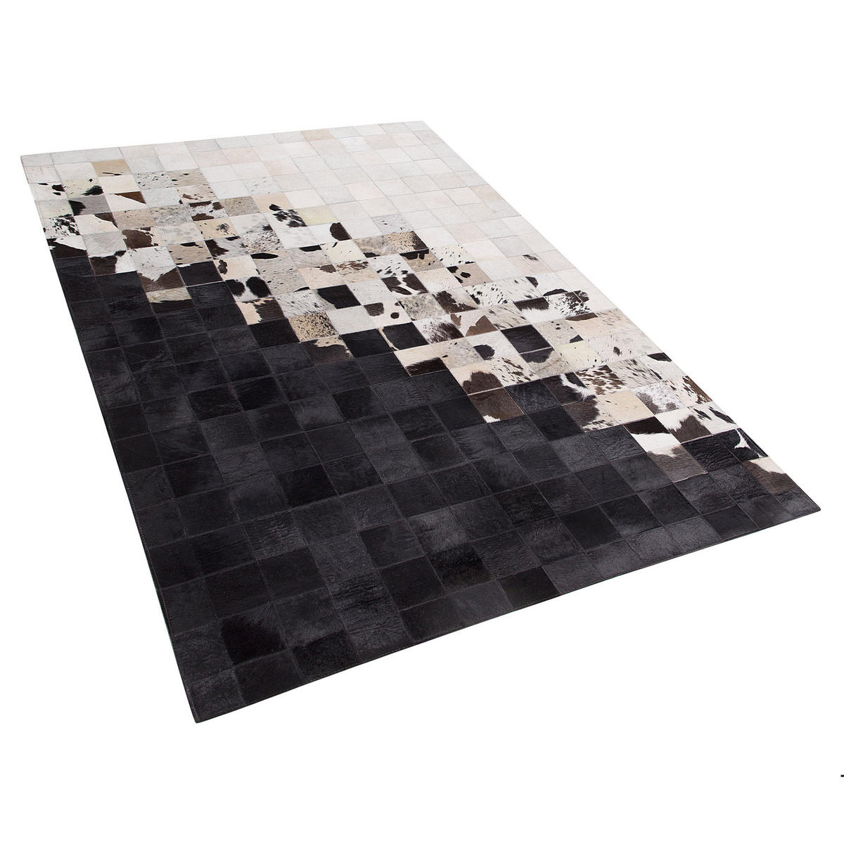 KORTLUGGAD MATTA Kemah 200/140 cm - Svart, Päls (140/200cm) - Beliani