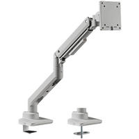 MONITORARM in weißaluminium mit Gasfeder für 17–49 Zoll Monitore bis 20kg / Weißaluminium - Silberfarben, Metall (22/43/13cm) - ASSMANN