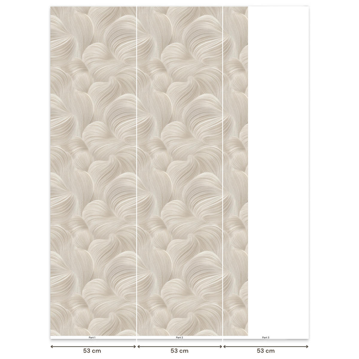 TAPETE - Lines - Ventilator - Beige - 120x200 cm - Creme, Papier (120/200cm) - OnlyWow