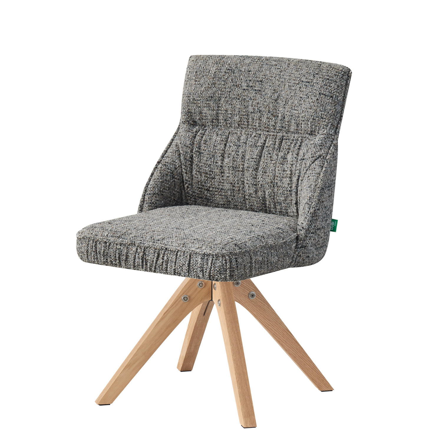 ESSZIMMERSTUHL TALINA 2er-Set - Dunkelgrau, Holz/Textil (49/84/62cm) - DUBI Möbel