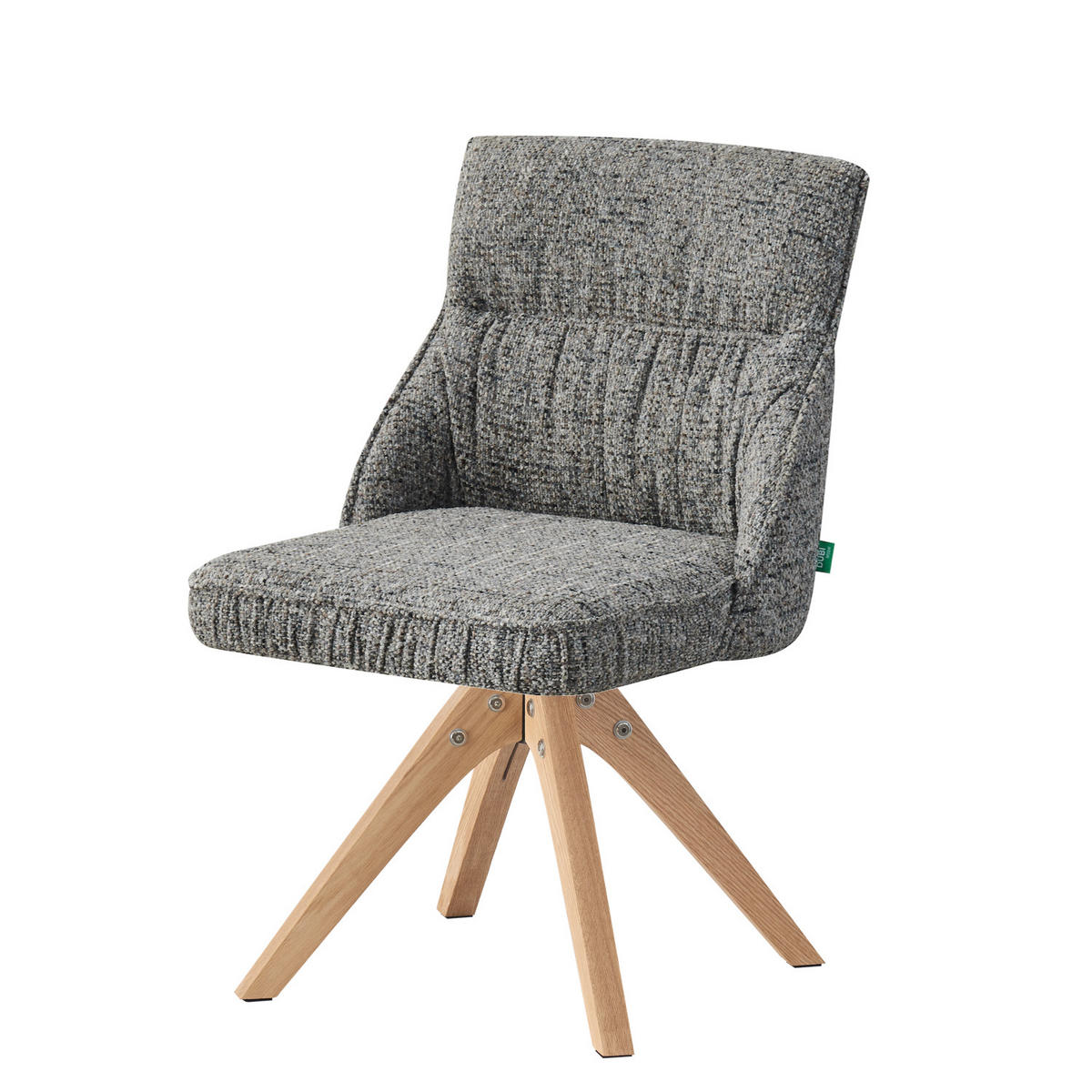ESSZIMMERSTUHL TALINA 2er-Set - Dunkelgrau, Holz/Textil (49/84/62cm) - DUBI Möbel