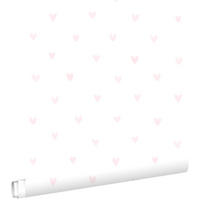 TAPETE Herzchen 53 cm x 10.05 m - Pink, Papier (53/0.1cm) - ESTAhome