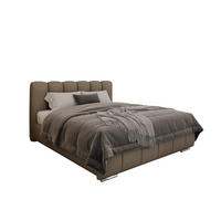 POLSTERBETT Zaira 160x200cm – Elegantes Polsterbett für modernen Wohnstil , ohne matratze, braun - Braun, Holz (140/200cm) - Homesy