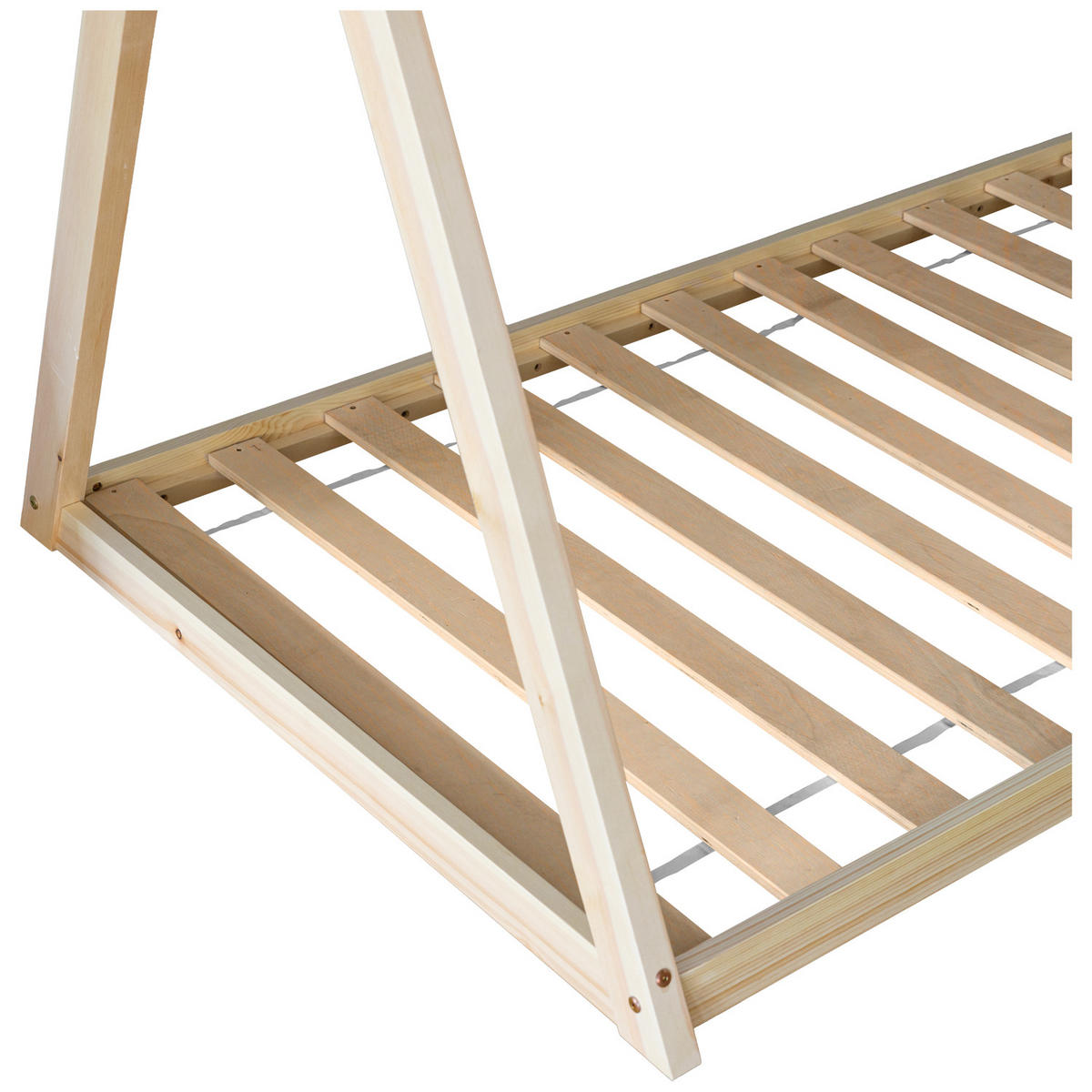 KINDERBETT Valentin 190/90 cm - Braun, Holz - Happy Garden