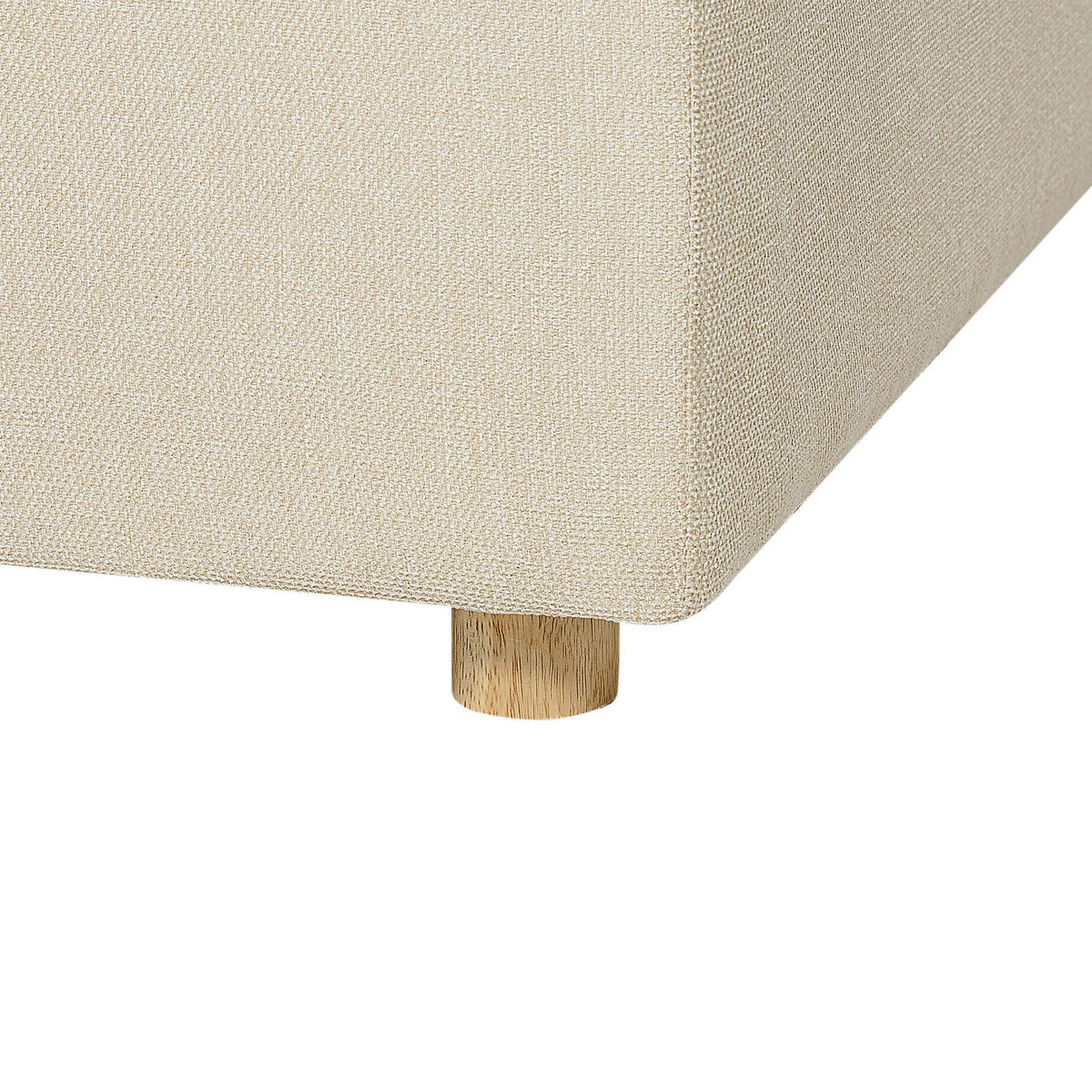 3-SITZER-SOFA sandbeige mit Kissen Lermon - Beige, Textil (260/59/100cm) - Beliani