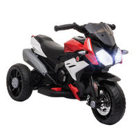 KINDER Elektromotorrad - Rot/Schwarz, Kunststoff/Metall (86/42/52cm) - HOMCOM