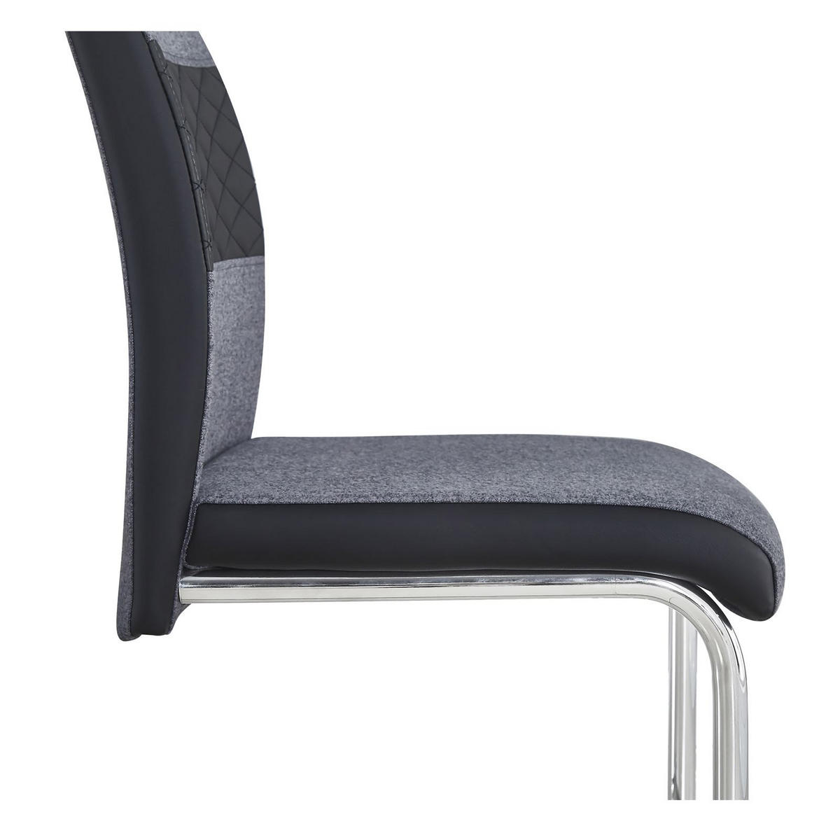 ESSZIMMERSTUHL ERZA 4ER-SET - Dunkelgrau, Textil (42/101/58cm) - CARO-Möbel