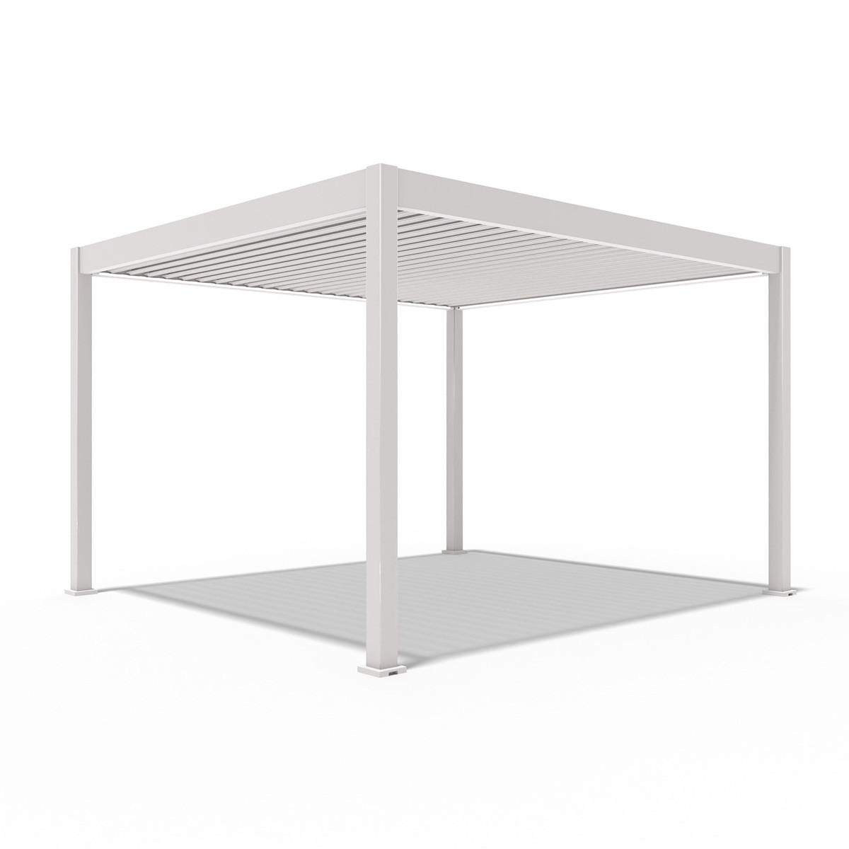 PERGOLA Elektrisch Deluxe Aluminium 3,6 x 4 m Inkl. LED - Beige, Metall (360/255/400cm) - WEIDE