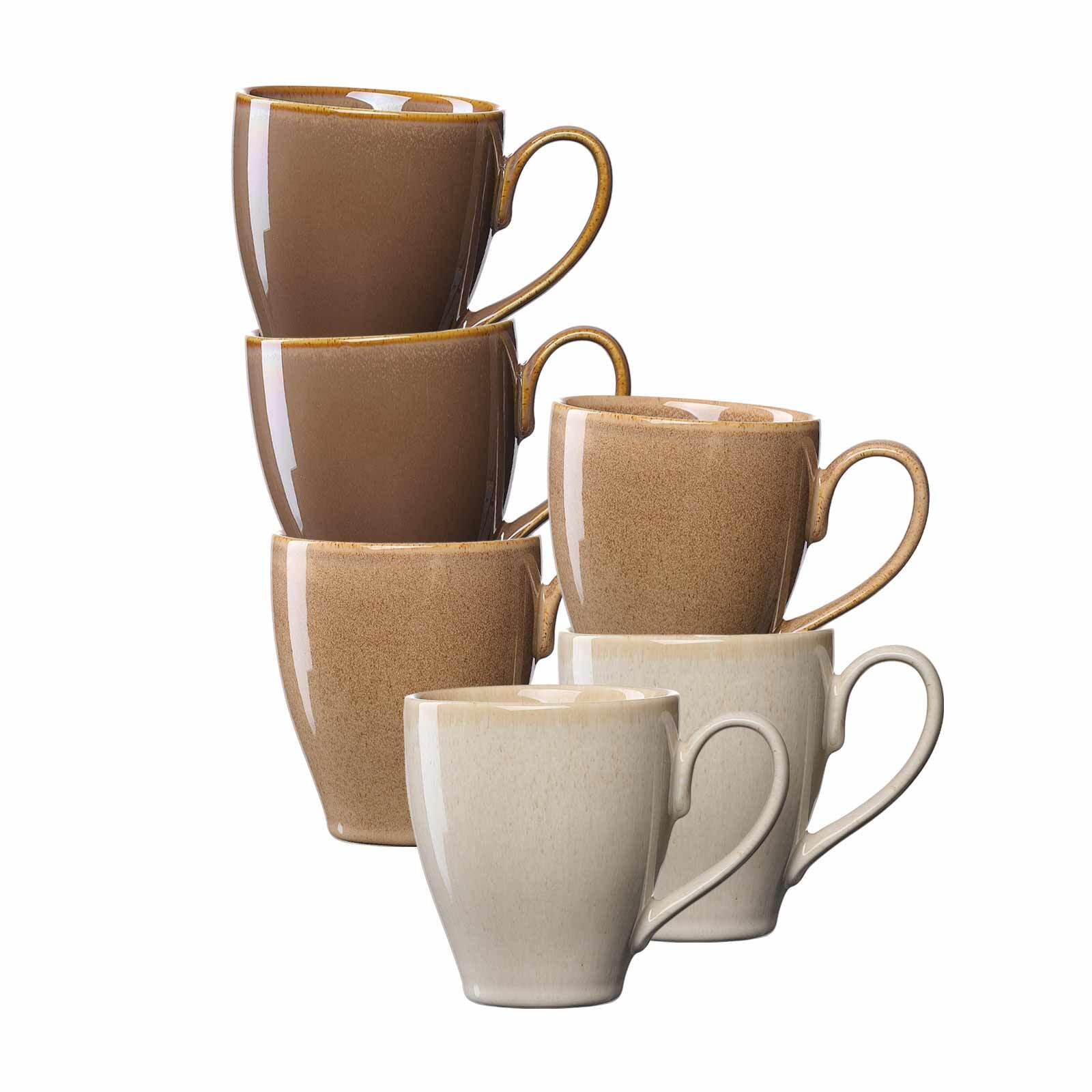 KAFFEEBECHER Sahara braun 400 ml 6er Set - Braun, Keramik (0.4L) - Ritzenhoff Breker