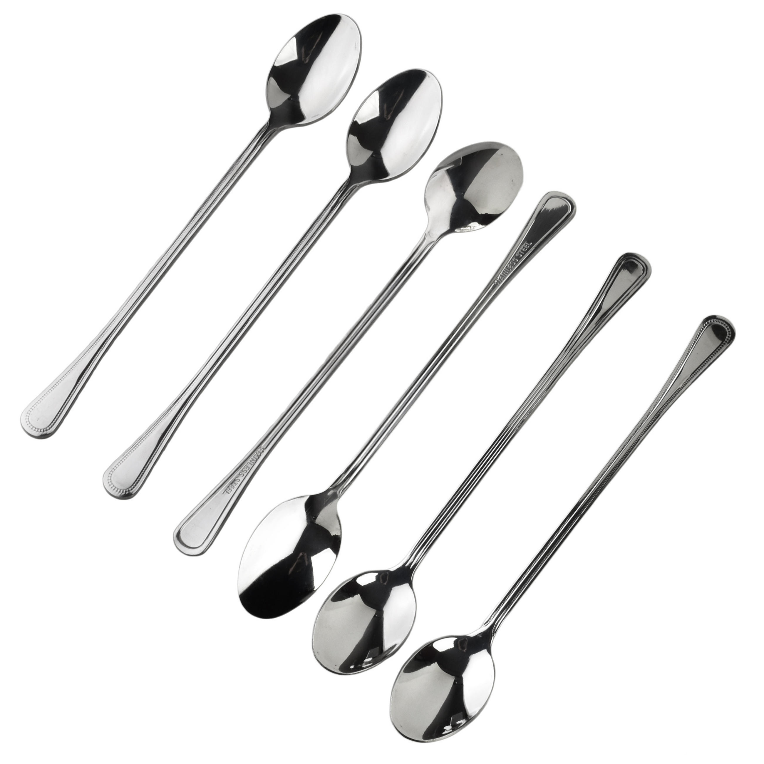 KAFFEELÖFFEL Chamomile 6-tlg silberfarben 2/2/20cm Edelstahl - Silberfarben, Metall - Mondex