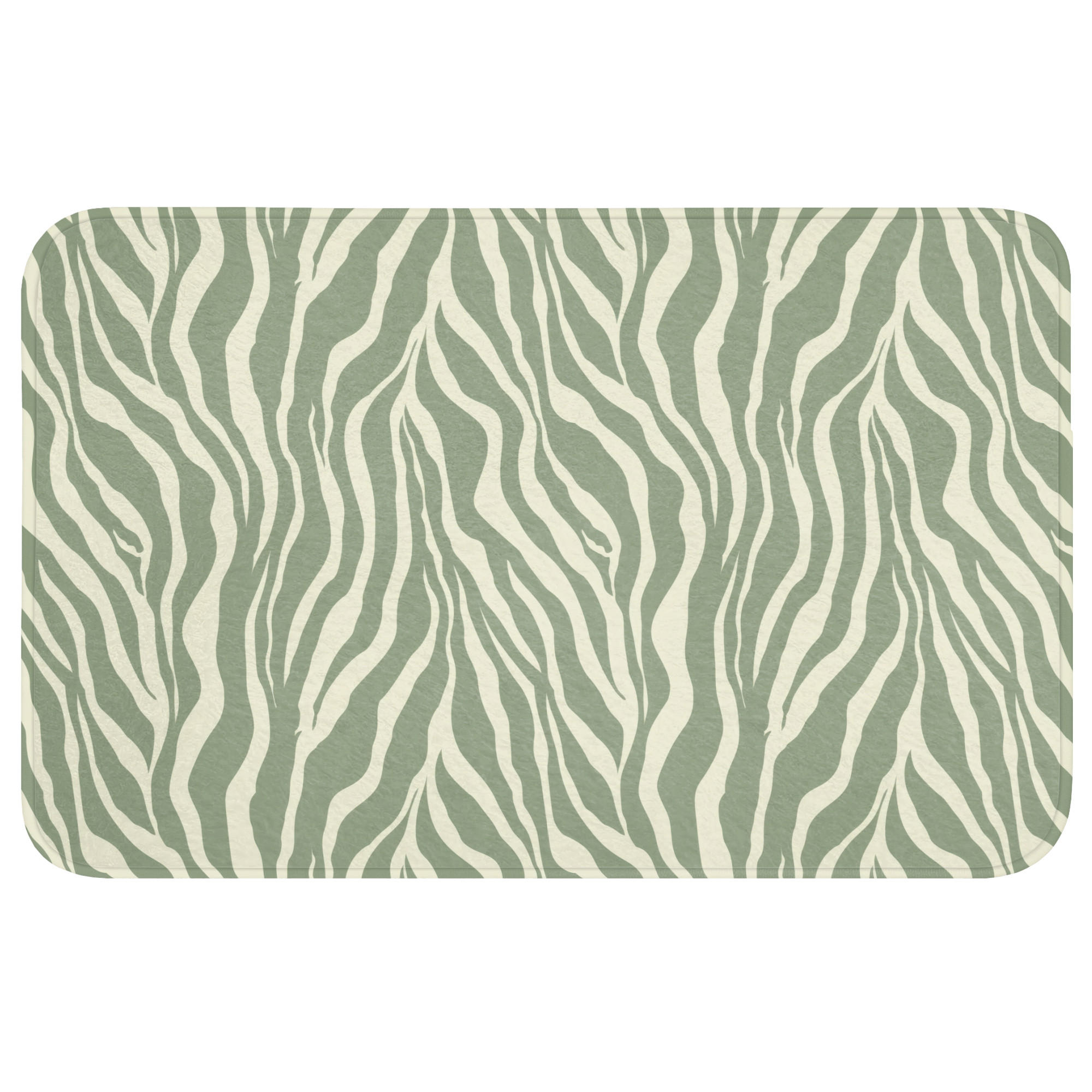 OnlyWow WC PŘEDLOŽKA Zebra - Motiv - zelená 80x50 cm