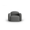 SESSEL Blair aus Chenille-Stoff dunkelgrau mischung - Dunkelgrau, Textil (87/80/119cm) - Micadoni