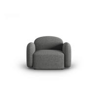 SESSEL Blair aus Chenille-Stoff dunkelgrau mischung - Dunkelgrau, Textil (87/80/119cm) - Micadoni