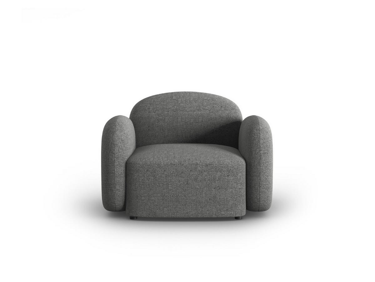 SESSEL Blair aus Chenille-Stoff dunkelgrau mischung - Dunkelgrau, Textil (87/80/119cm) - Micadoni
