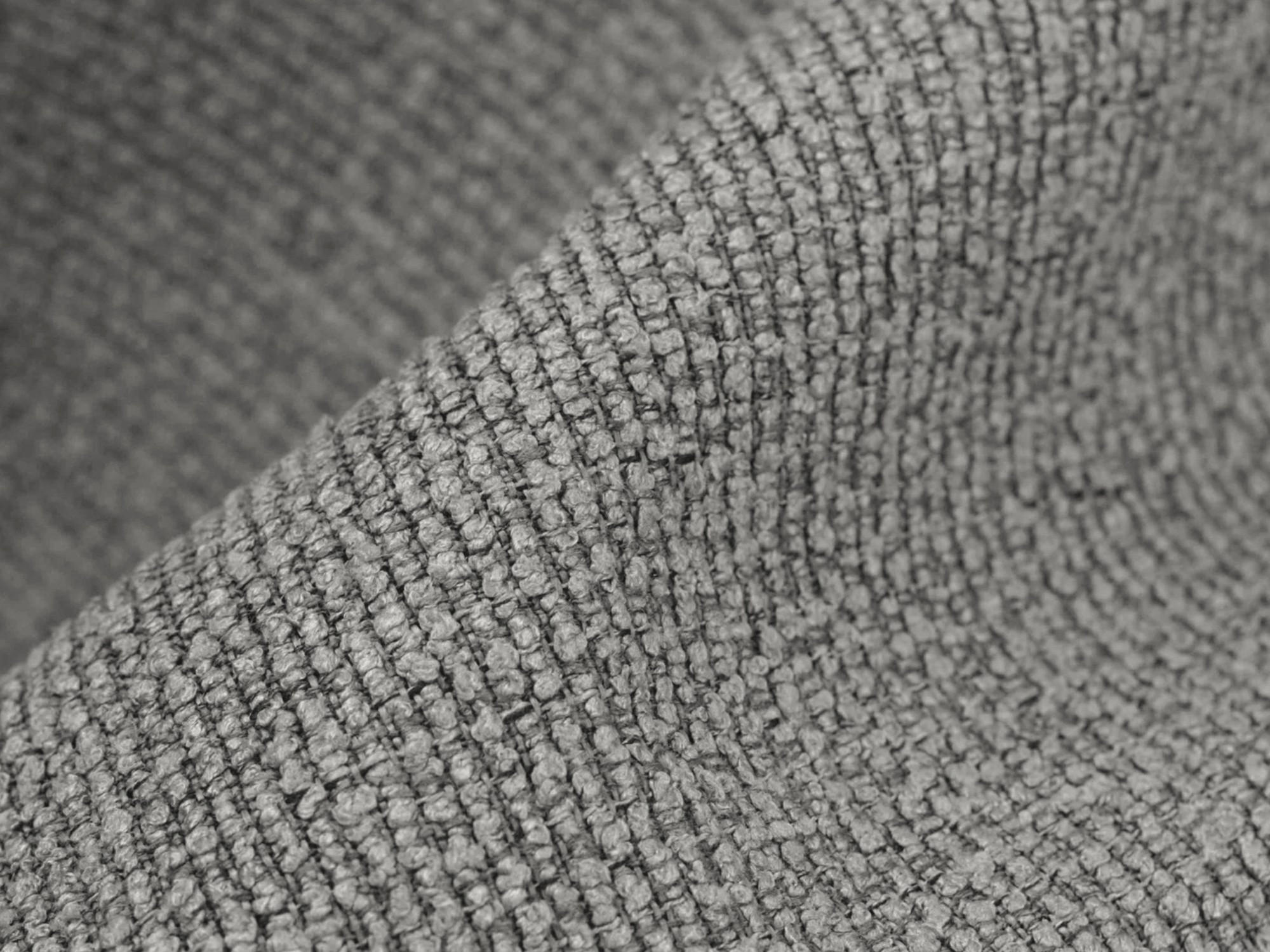 SOFAELEMENT Bouclé Stoff Grau - Hellgrau/Schwarz, Holzwerkstoff/Kunststoff (90/77/90cm) - Makamii