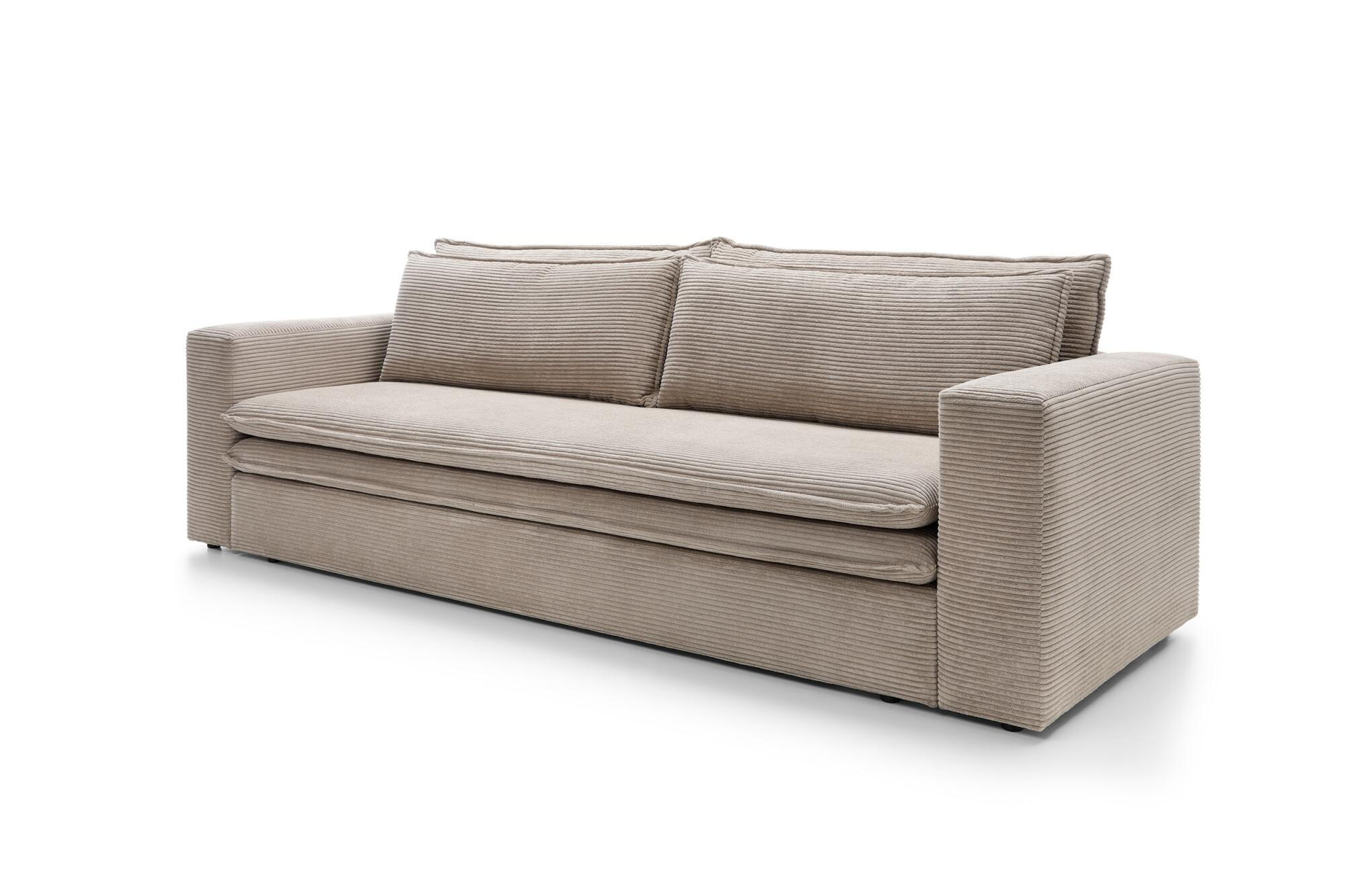 SOFA TILIA Beige 244x95x82 cm - Beige, Textil (244/82/95cm) - FURNLUX