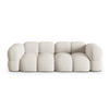 SOFA Loretto aus strukturiertem Stoff beige 4 Sitzplätze - Beige, Textil (100/68/250cm) - Cosmopolitan Design