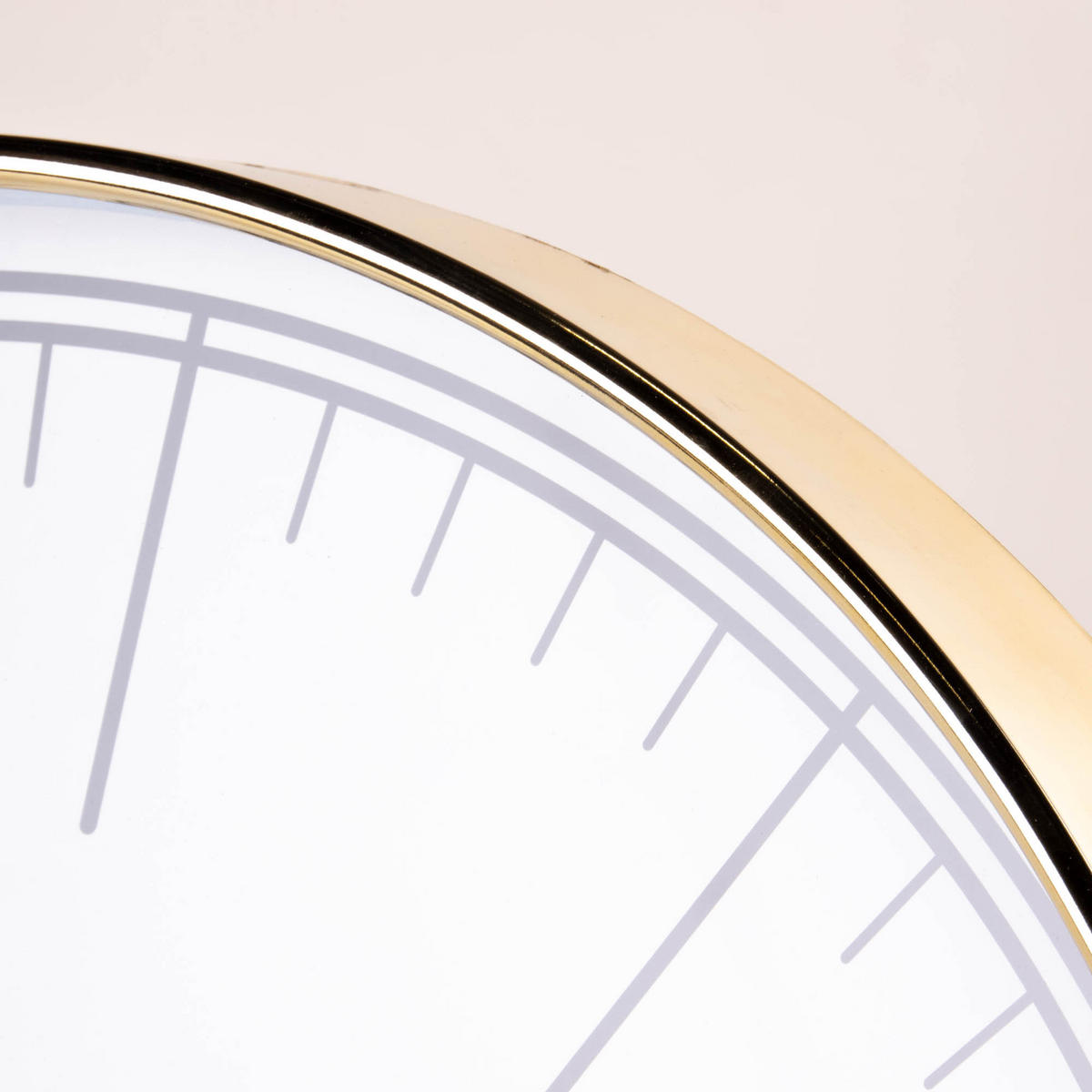 WANDUHR Küche minimalistisch Ø 50 cm - Weiß, Kunststoff (50/50/4.5cm) - Home Styling Collection