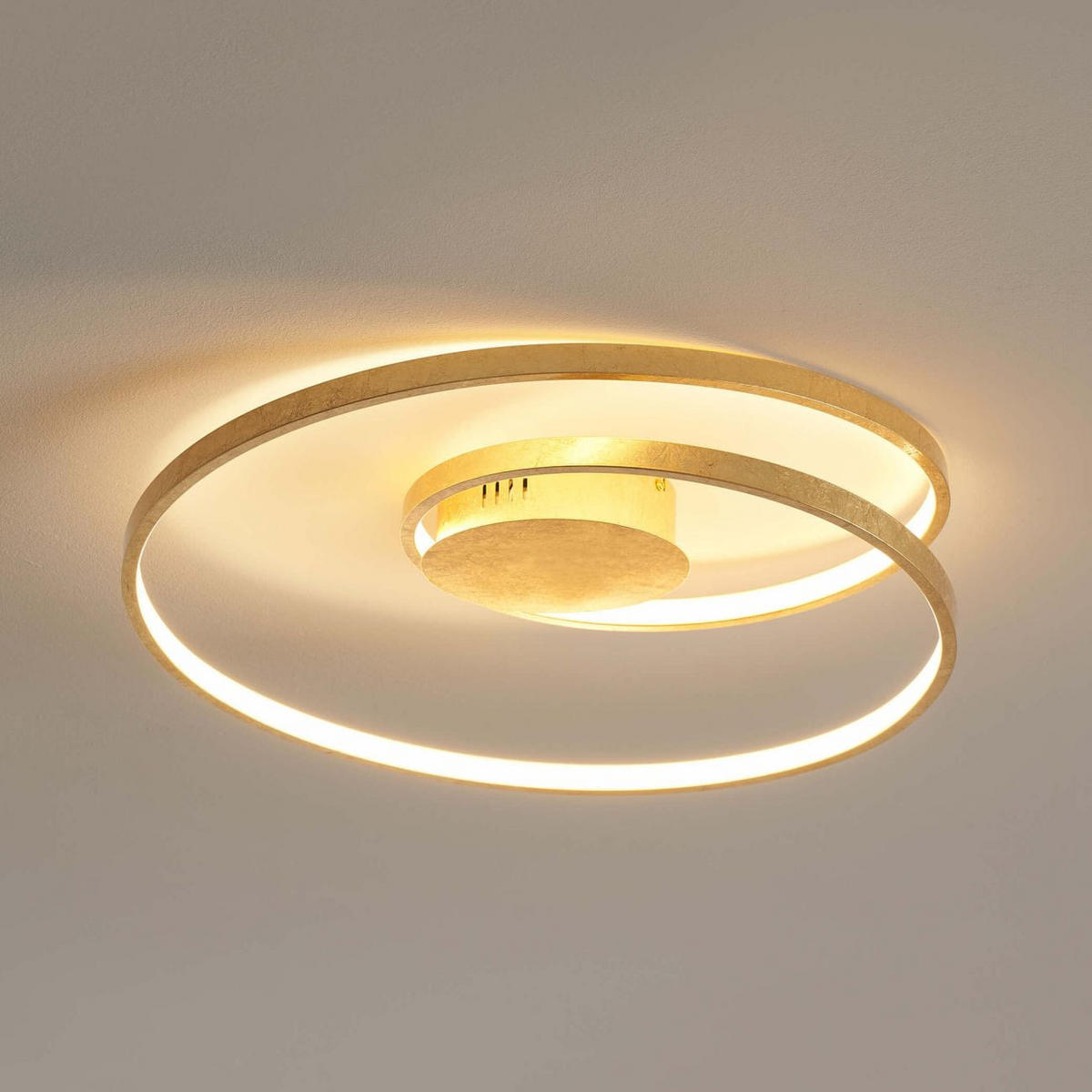 DECKENLEUCHTE Millenium, Gold / Messing, 19cm - Goldfarben, Metall (19/55/19cm) - KOSILUM