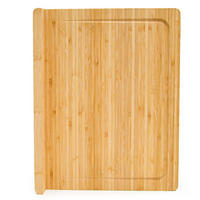 XL-SCHNEIDEBRETT 34/44/2 cm, Bambus - Braun, Holz (34/44cm) - Dunedesign