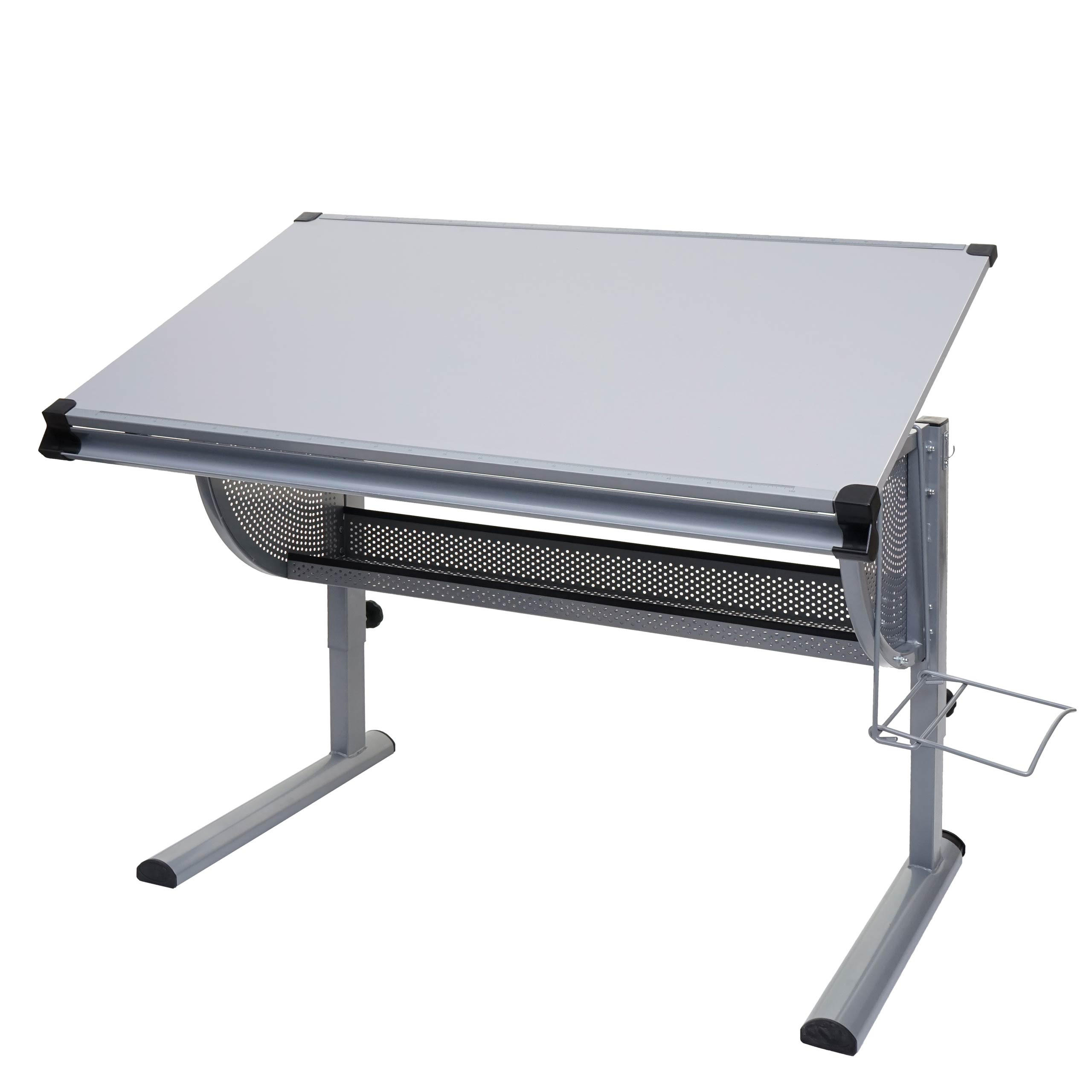 SCHÜLERSCHREIBTISCH eckig Grau - Grau, Holz (118/92/68cm) - MCW
