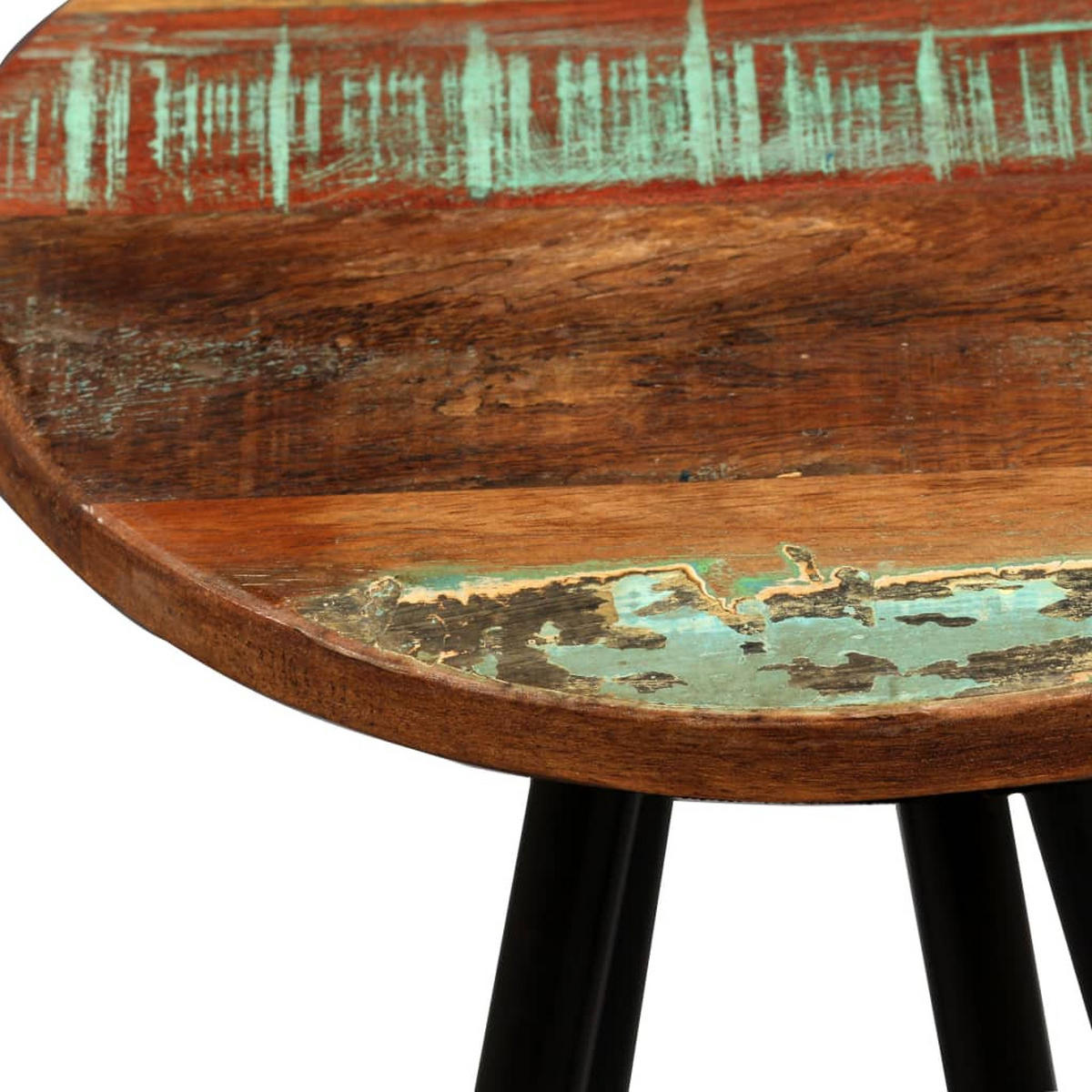 BARHOCKER Luke 4er-Set Massives Altholz Mehrfarbig - Multicolor, Holz (60/76/30cm) - DELUKE