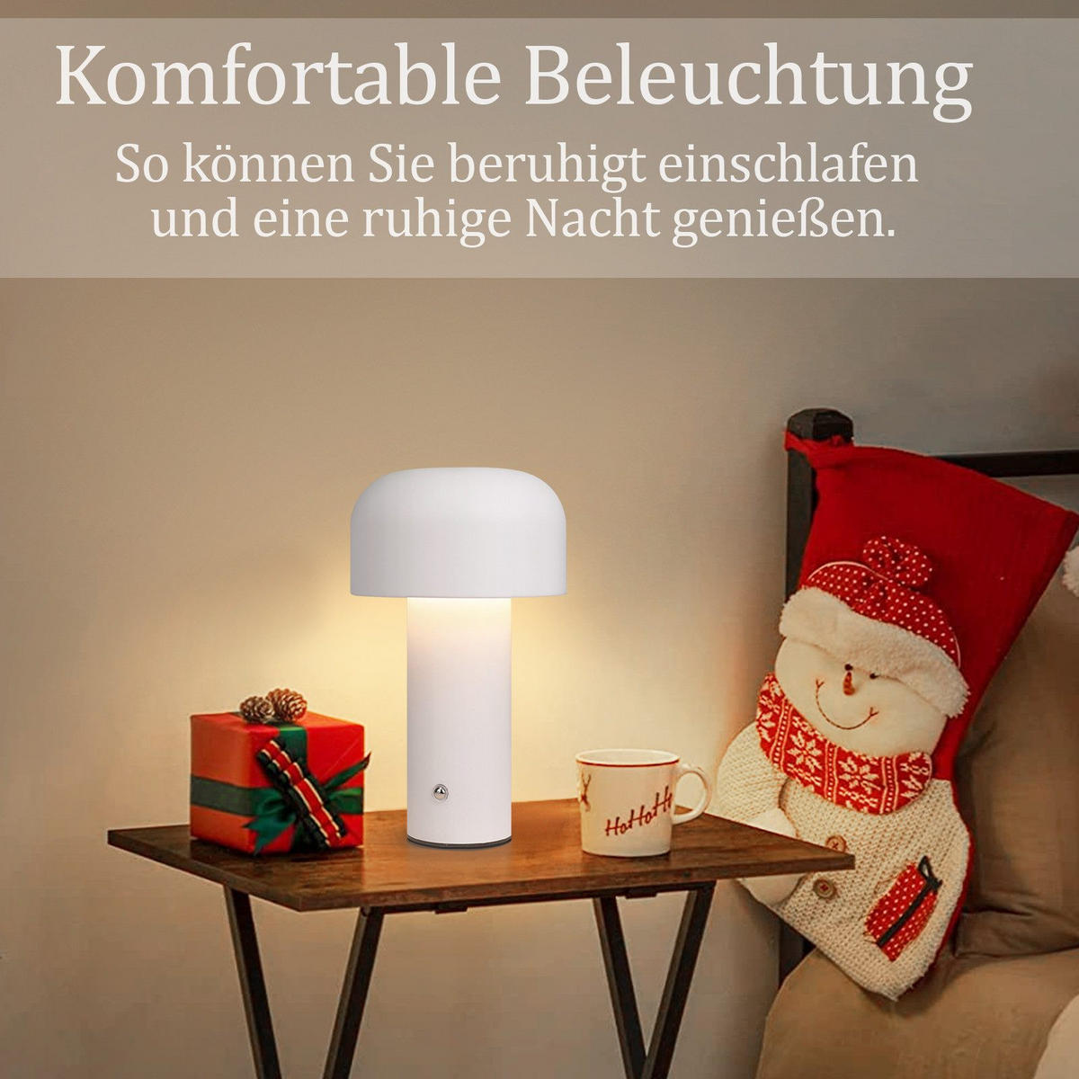 LED stolní lampa Abeli 21,6/12,6/6 cm - bílá, kov (21.6/12.6/6cm) - Nettlife