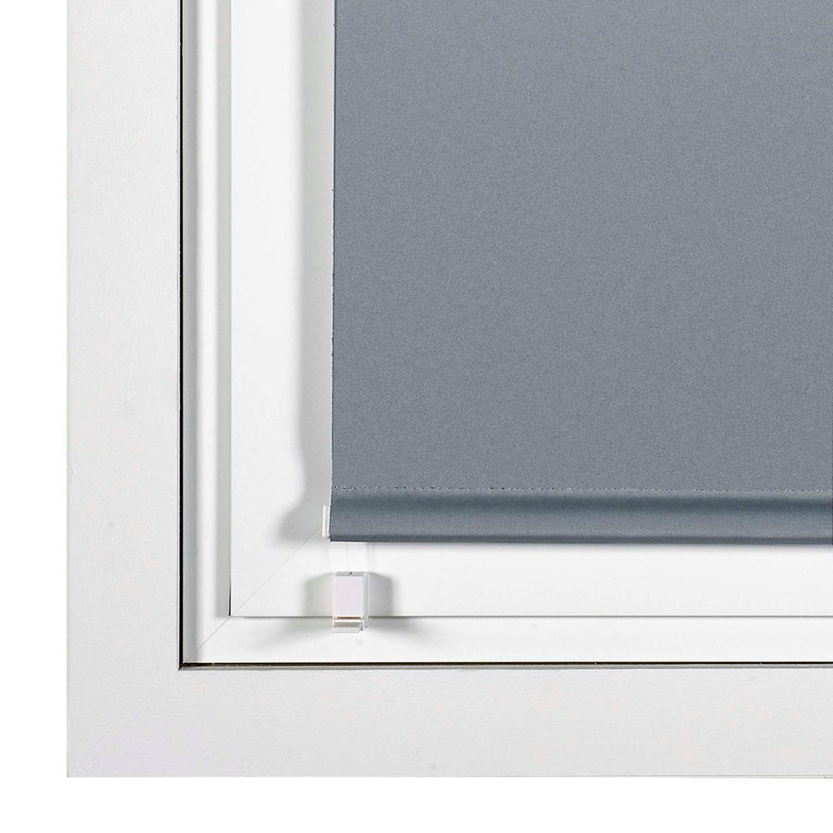 VERDUNKELUNGSROLLO Silber, 45 cm x 180 cm - Silberfarben, Kunststoff (45/180cm) - STORESDECO