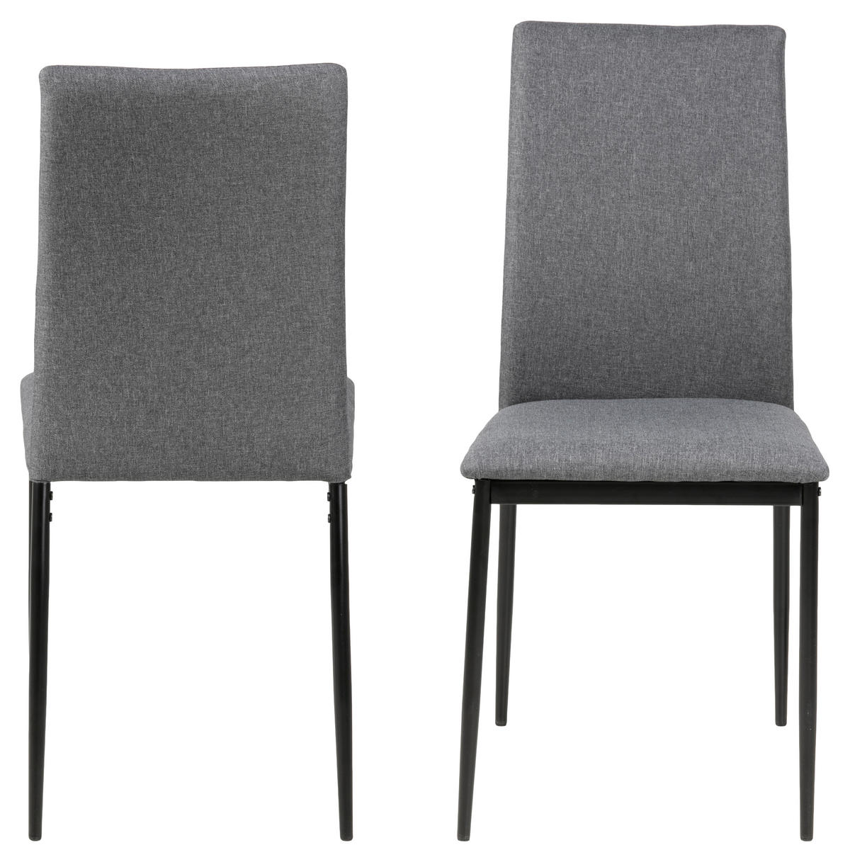 STUHL 4er-Set grau - Grau, Holzwerkstoff (44/92/53cm) - ebuy24