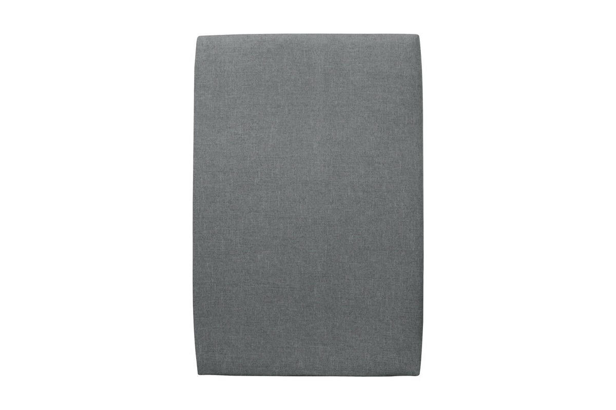 KOPFTEIL gepolstertes – Anthrazitgrauer Stoff - 90 cm - Beige/Anthrazit, Holz (90/120/10cm) - Sommeil de Plomb