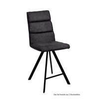 THEKENSTUHL (2er-Set) Delfina 47x109x60 Schwarz/Anthrazit - Anthrazit/Schwarz, Kunststoff (60/109/47cm) - 58aufmkessel