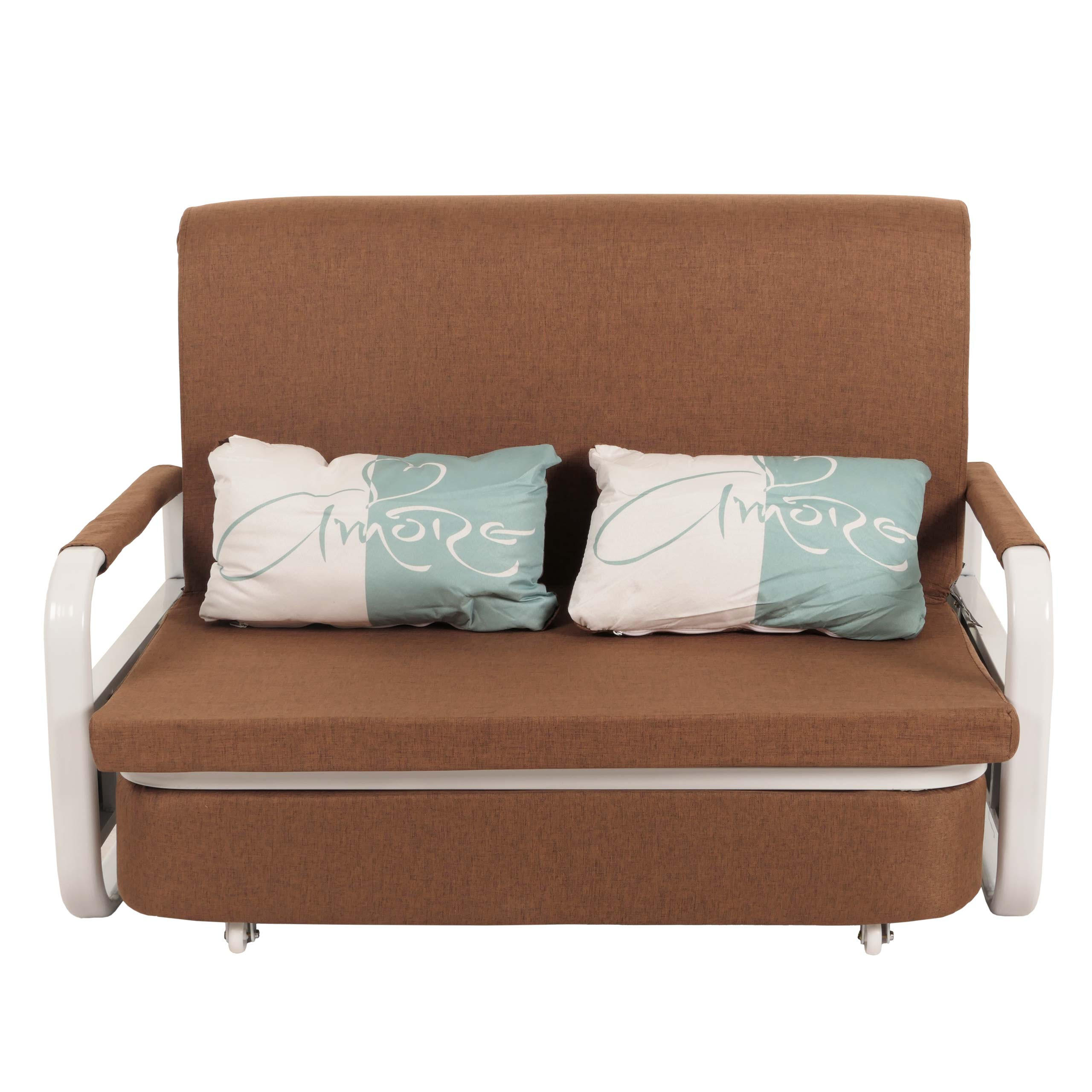 SCHLAFSOFA Braun - Braun, Textil (130/71/185cm) - MCW