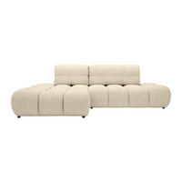 SCHLAFSOFA - 5 Personen - stoff - beige Jocima - Beige, Kunststoff/Textil (292/96/193cm) - Vente-Unique