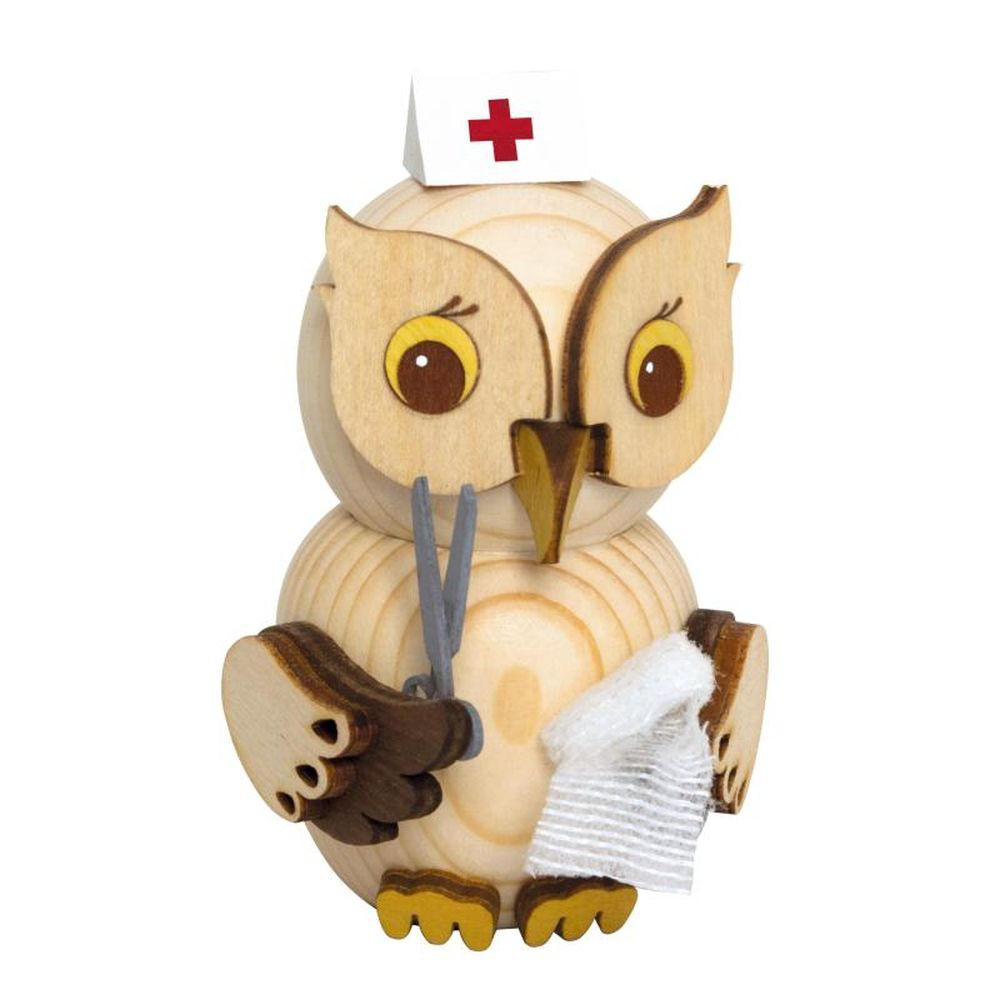 DEKOFIGUR Holzfigur Minieule Krankenschwester 7cm - Multicolor, Holz (5/7/5cm)